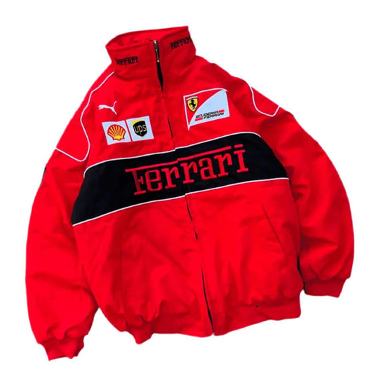 Red Colour Ferrari F1 Racing Jacket