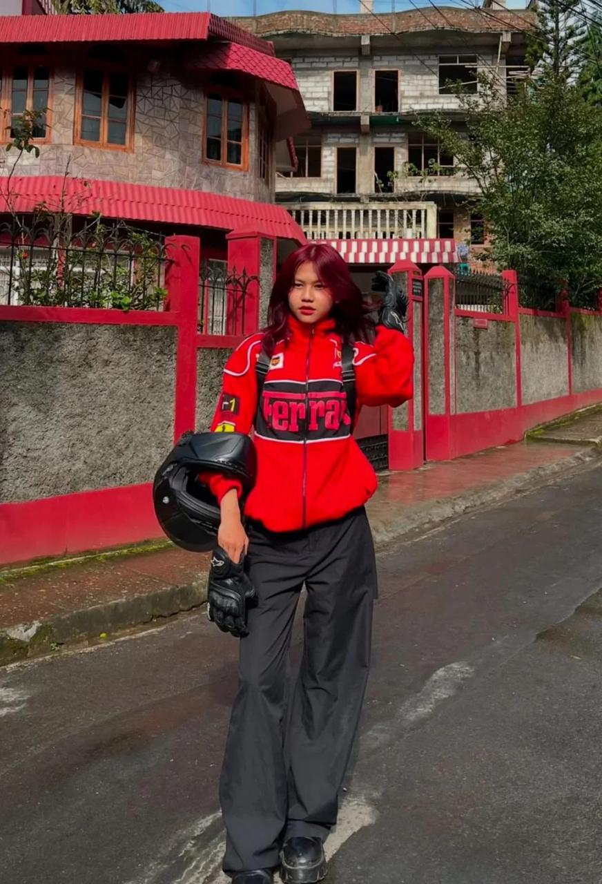 Red Colour Ferrari F1 Racing Jacket