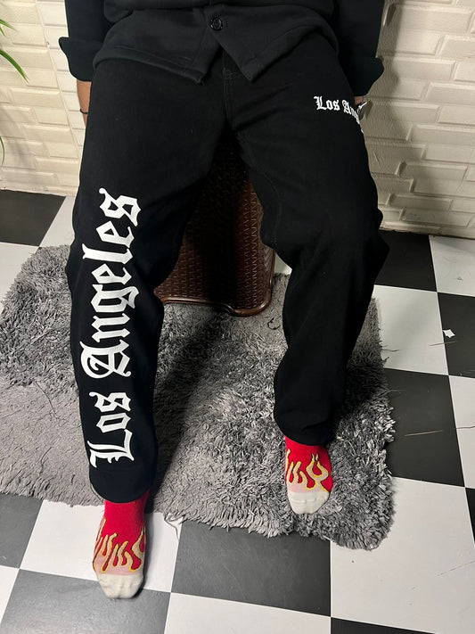 Los Angeles Straight Fit Baggy Jeans For Men