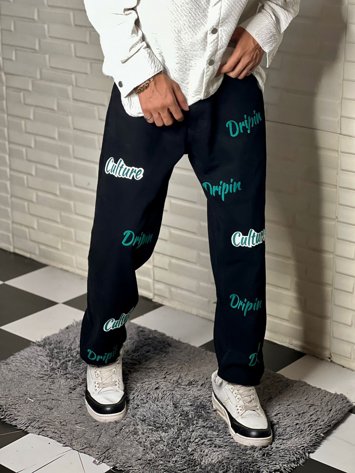 Dripin Culture Straight Fit Jeans