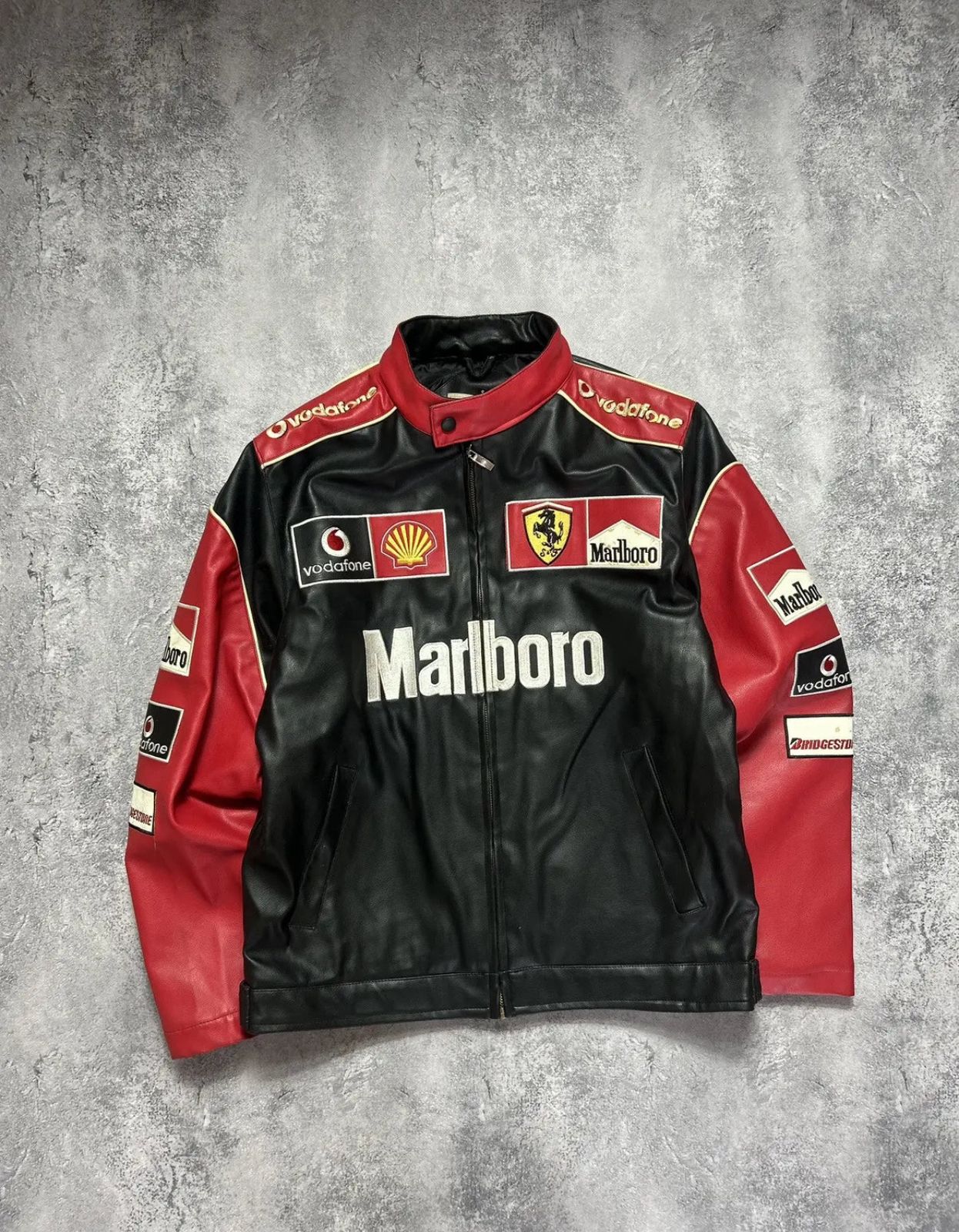 Marlboro Racing Jacket β F1 Leather Jacket for Men | Yourdrip