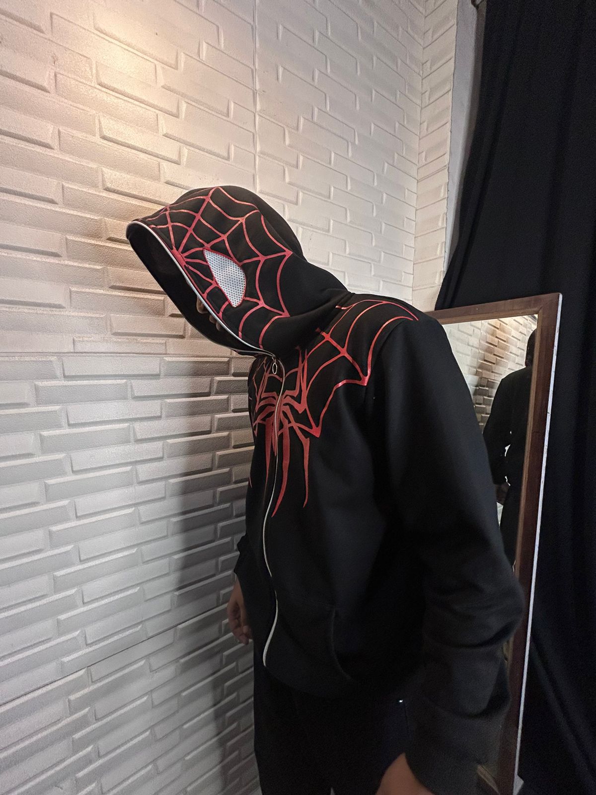 Black Spidermen Edition Zipper Hoodie