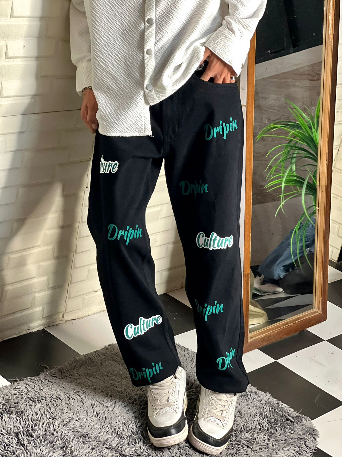 Dripin Culture Straight Fit Jeans