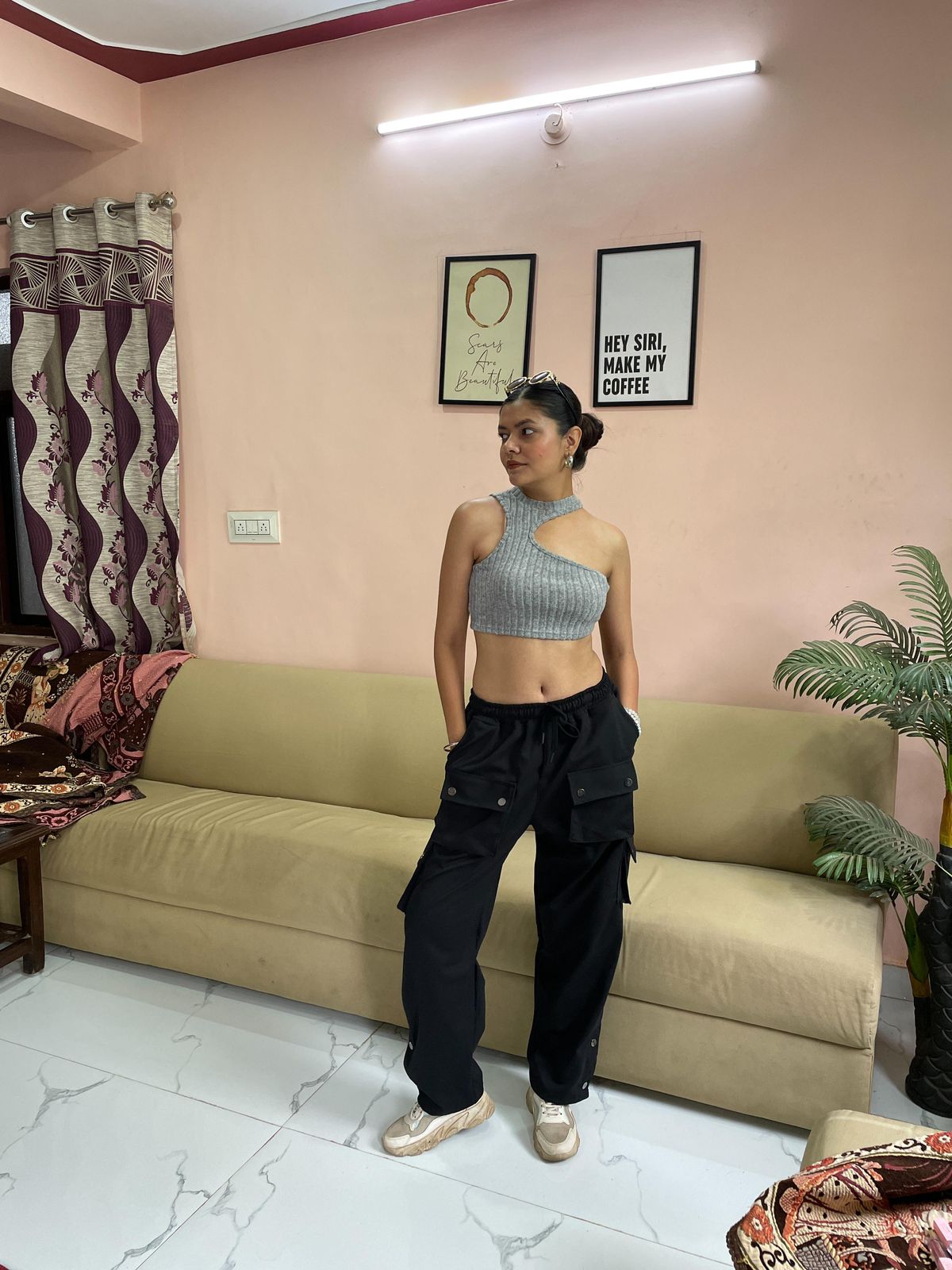 Straight Fit Snapbutton Pant