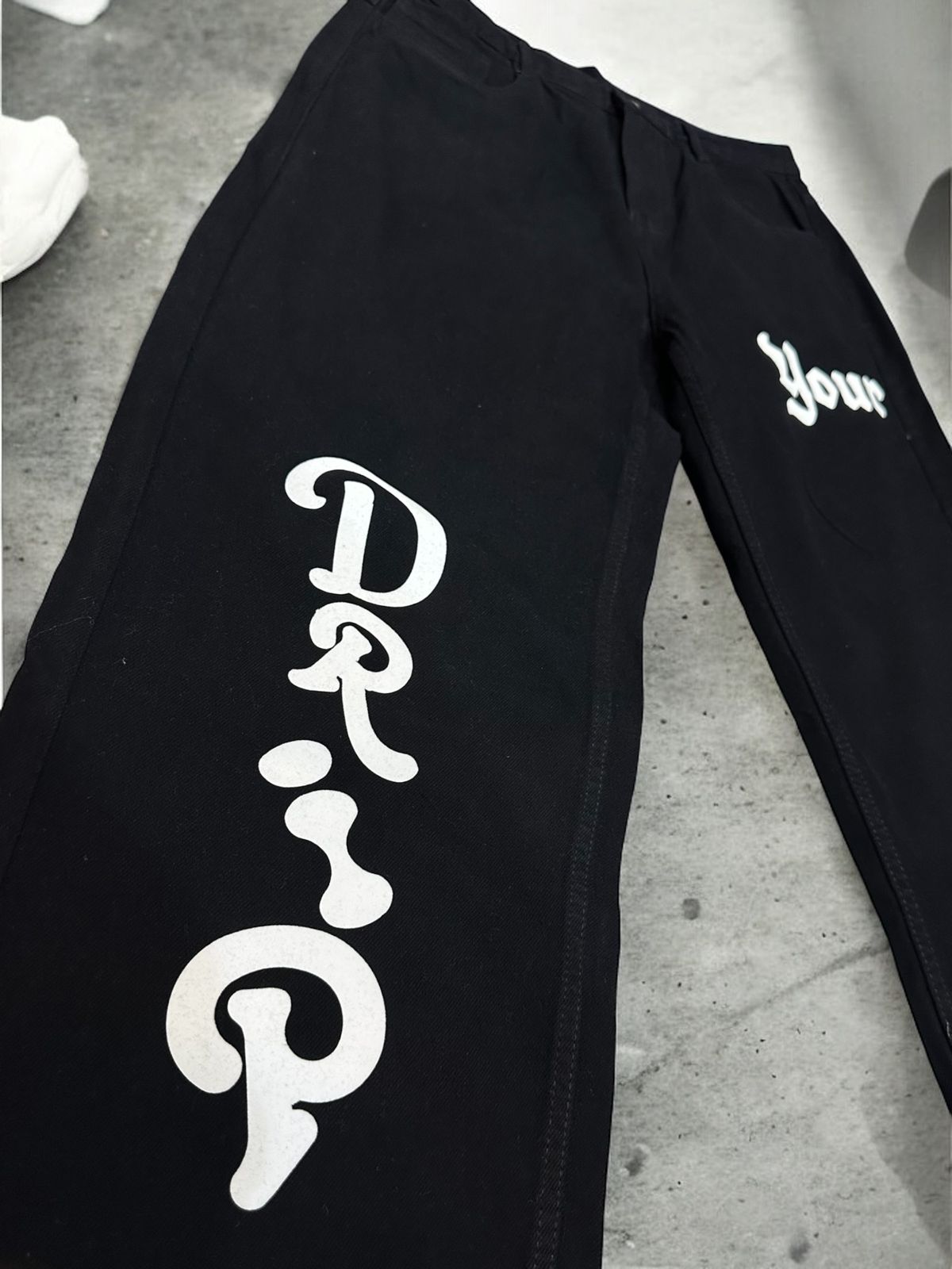Your Drip Black Straight Fit Denim Jeans