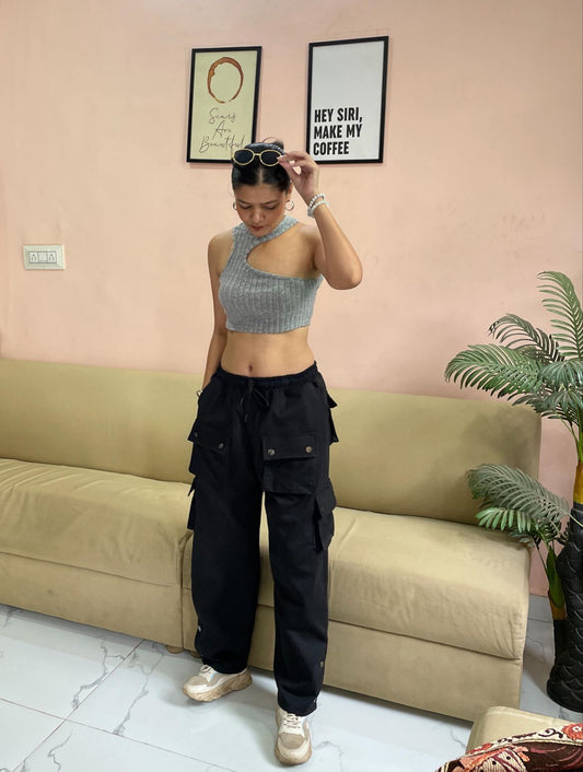 Straight Fit Snapbutton Pant