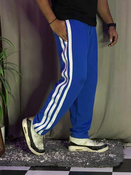 Comfy Royal Blue Baggy Fit Straight Pant
