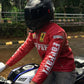 Red Ferrari Synthetic Leather Jacket – Embroidered | Unisex Racing Streetwear