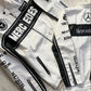 Front view of Mercedes Racing Jacket with black and white design