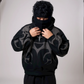 Depth Flame Puff Print Hoodie