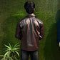Boxy Fit Synthetic Leather Jacket by Yourdrip