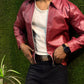 Boxy Fit Synthetic Leather Jacket by Yourdrip