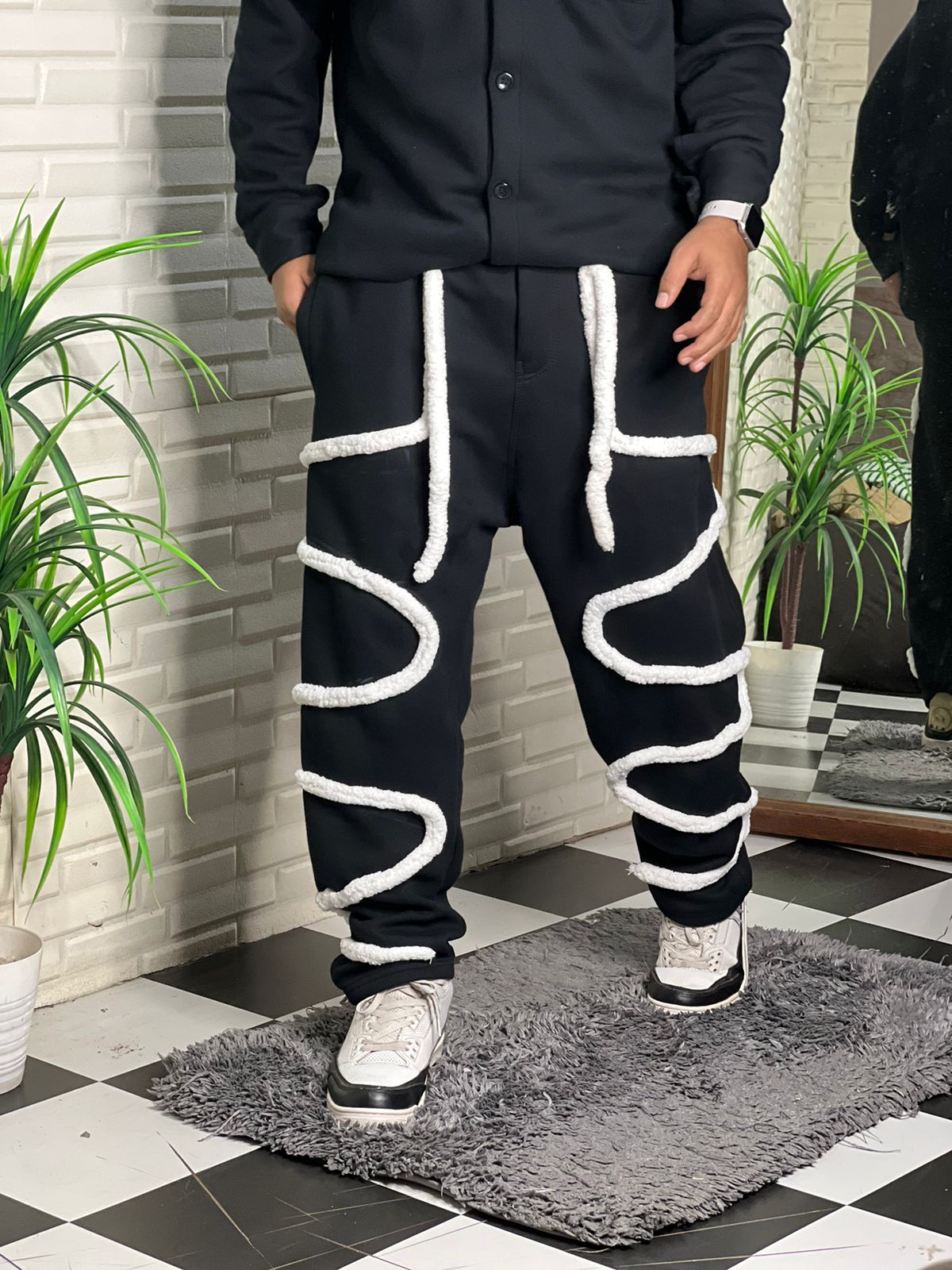 Rope Straight Fit Cotton Pant