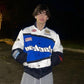 Black Air Cotton Racing Jacket