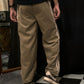 Khaki Velvet Finish Hard Cotton Straight Pant