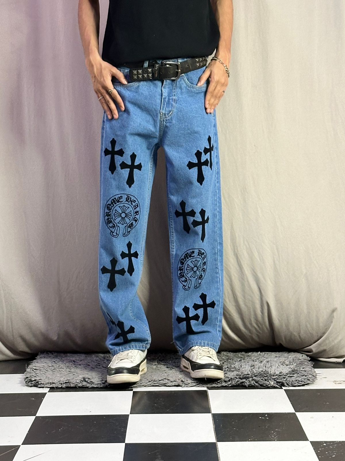 Authentic Cross Sky Blue Denim