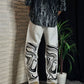 Drippy Trippy White Straight Fit Baggy Jeans