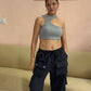 Straight Fit Snapbutton Pant