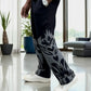 Model styling Depth Flamez with oversized hoodie – standing pose