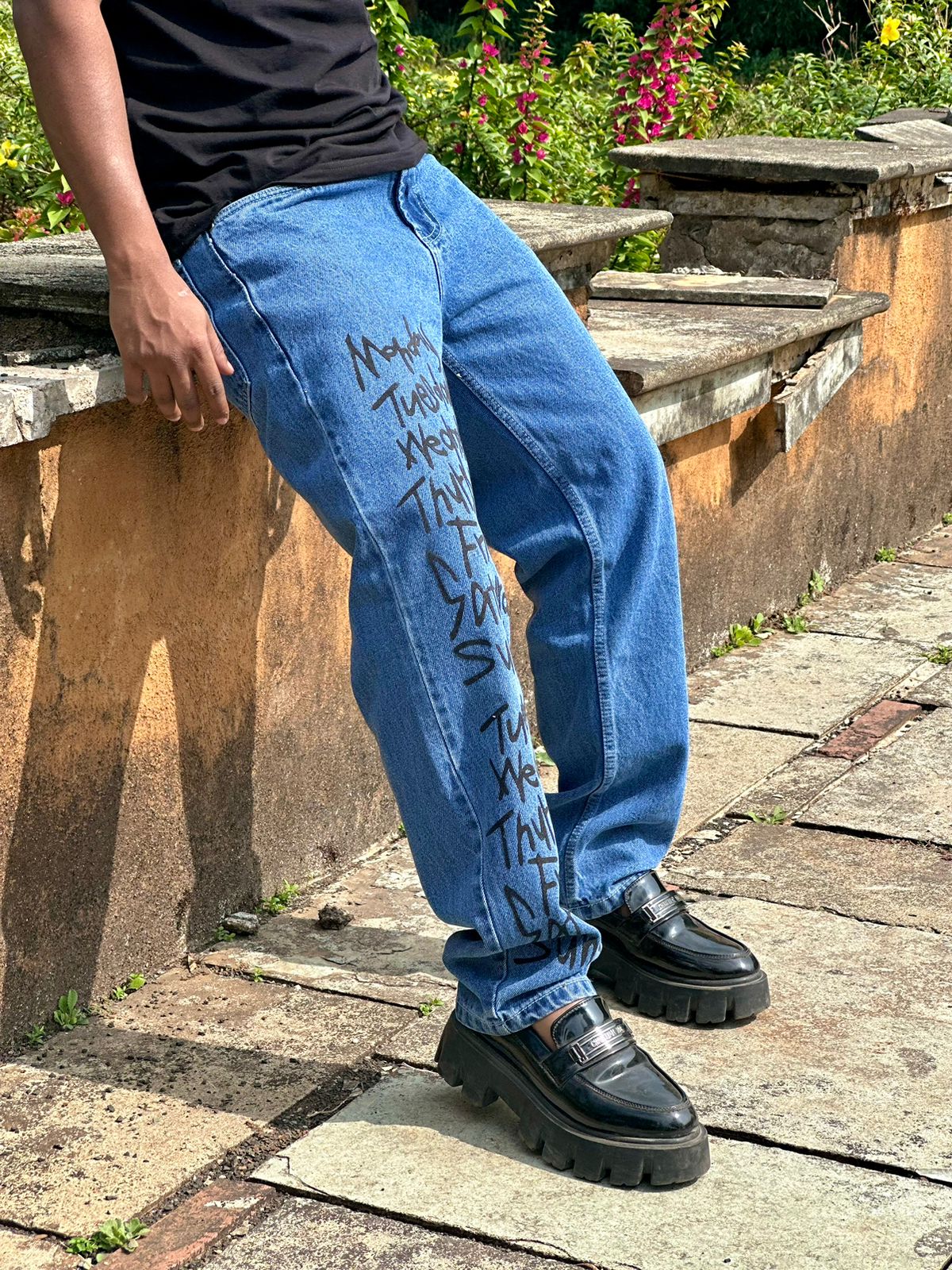 Weekdays Blue Straight Fit Denim Jeans