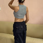 Straight Fit Snapbutton Pant
