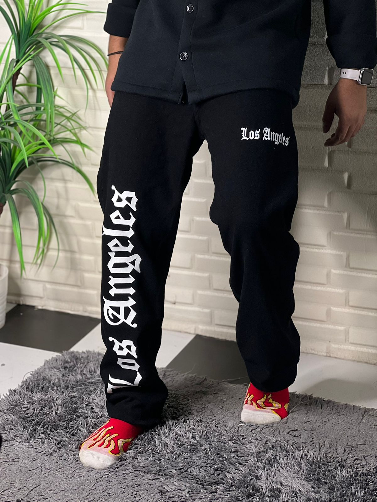 Los Angeles Straight Fit Baggy Jeans For Men