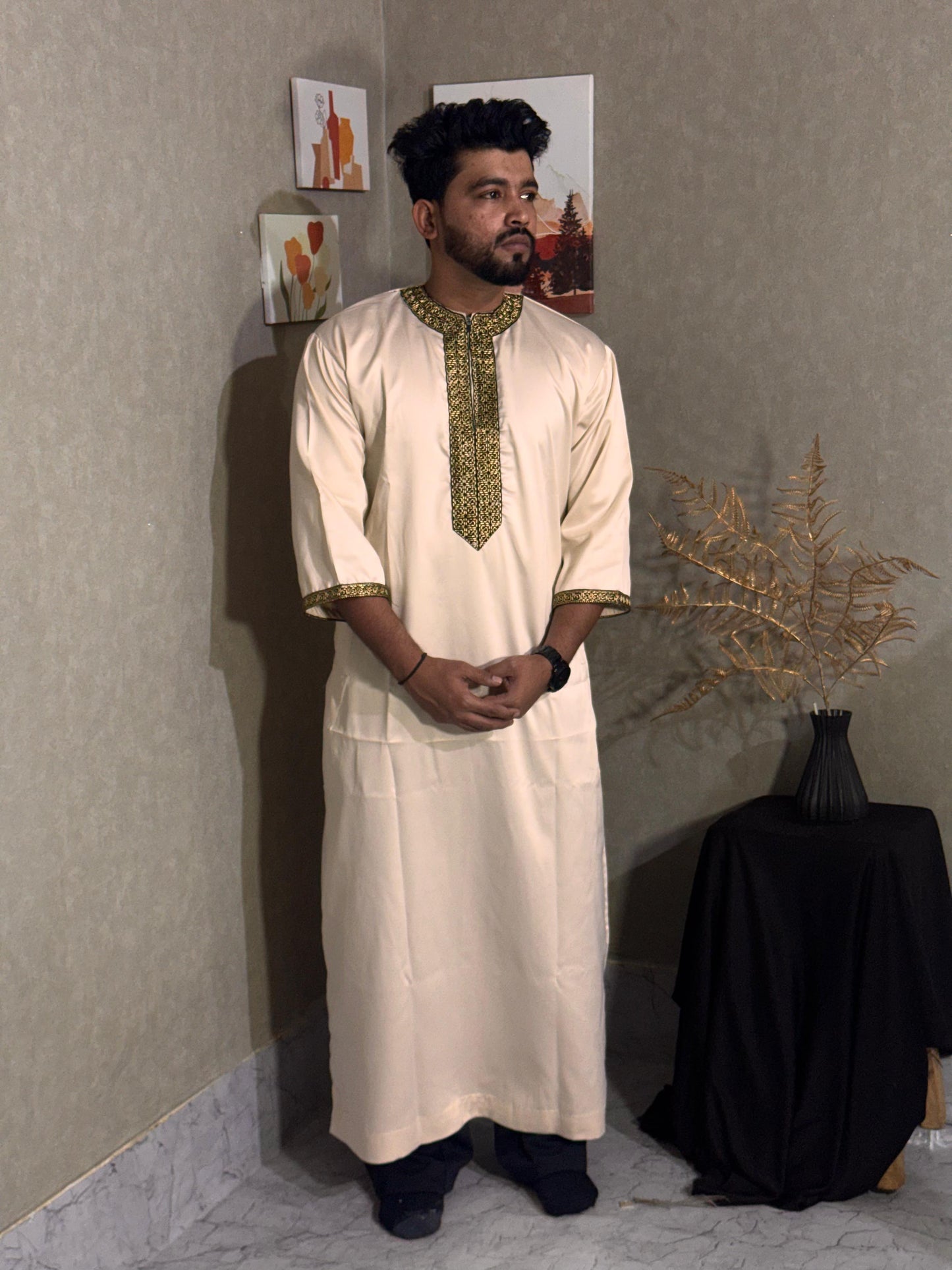 Cream Omani Thobes