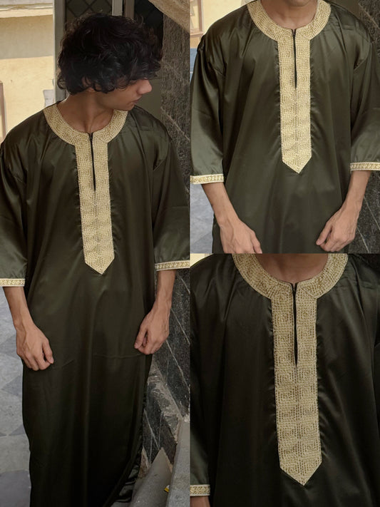 Olive Green Turkish Thobes