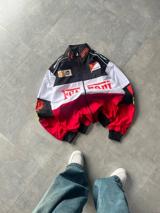 Tri-colour Ferrari F1 Racing Jacket