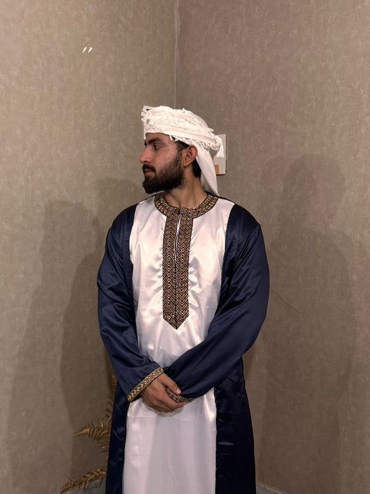 Navy Blue Shrug Turkish Thobes