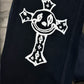 Smiley Cross Black Straight Fit Denim Jeans