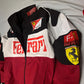 Premium Collection – Tri-Color Racing & Boxy Fit Leather Jacket