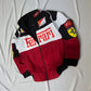 Premium Collection – Tri-Color Racing & Boxy Fit Leather Jacket