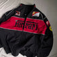 Premium Collection – Black Racing & Boxy Fit Leather Jacket