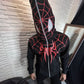 Black Spidermen Edition Zipper Hoodie