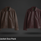 Brown & Maroon Leather Jacket Duo Pack