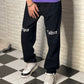 Knee Print Dripin Culture Straight Fit Jeans