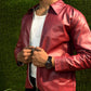 Boxy Fit Synthetic Leather Jacket by Yourdrip