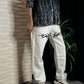 Savage White Straight Fit Baggy Jeans