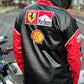 Back of Red Bull F1 jacket – faux leather streetwear style