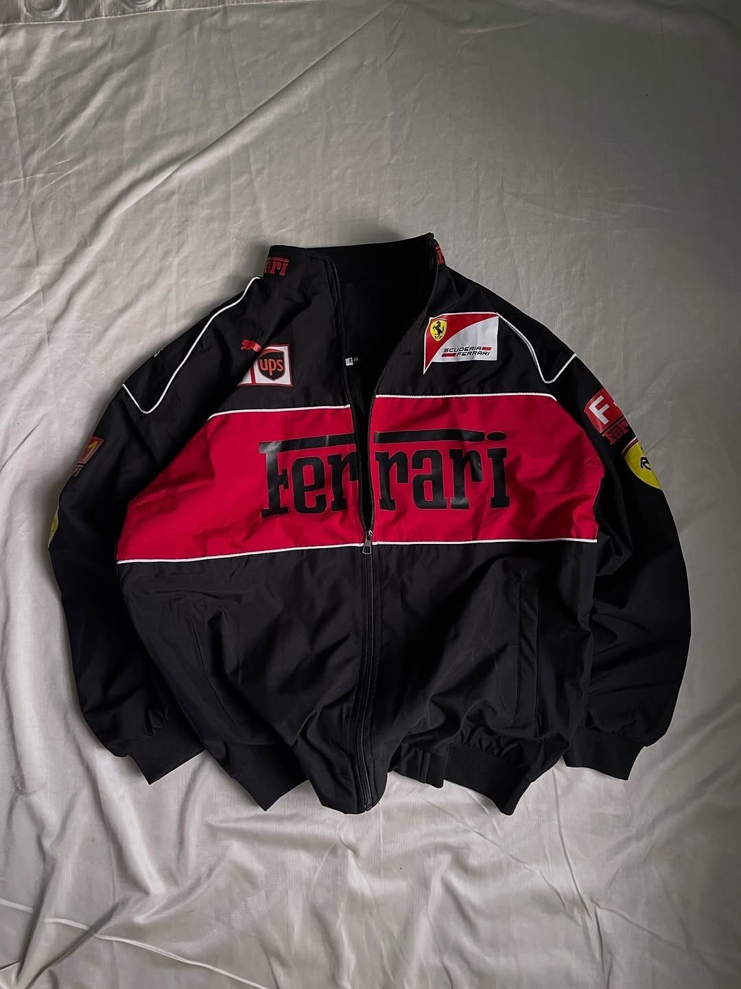 Black Colour F1 Racing Jacket