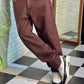 Brown Straight Fit Baggy Denim Jeans