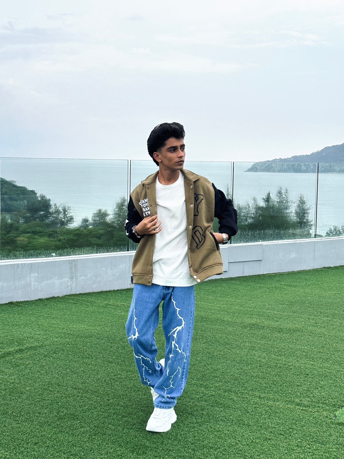 Spark Sky Blue Straight Fit Denim Jeans