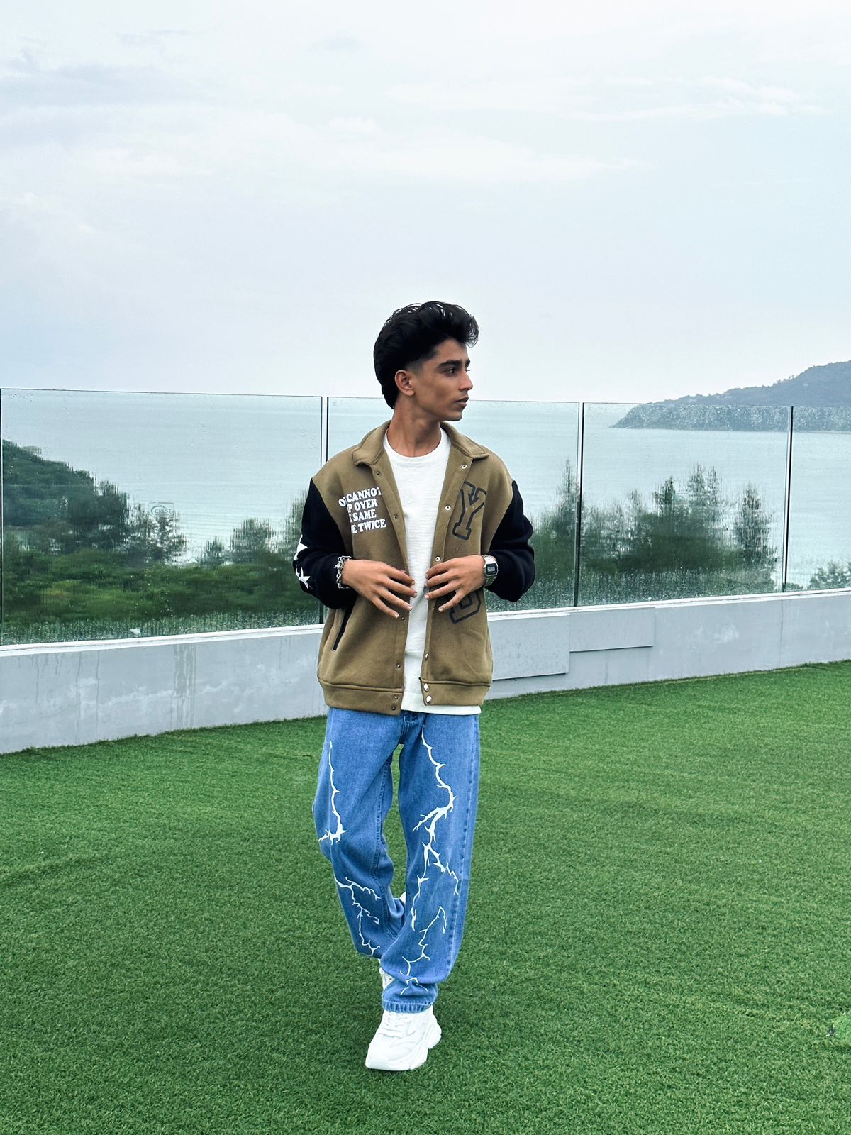 Spark Sky Blue Straight Fit Denim Jeans